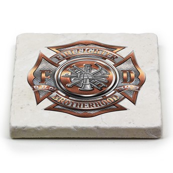 FIRE DEPT  polished brass diamond plate