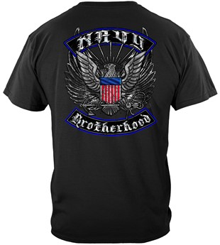 Us Navy Steel Wings Biker Rocker Silver Foil