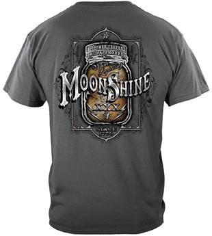 Moon Shine Mason Jar Silver Foil