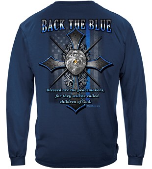 Back the Blue Matthew 5:9 Christian Shirt