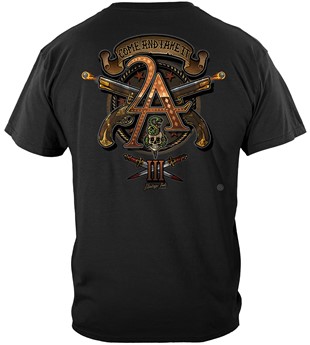 2nd Amendment  Come and Take it 3 percenter 2A Vintage Tattoo Three Percenters 3