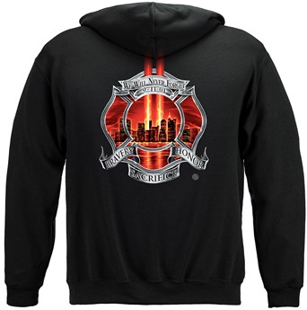 Red Tribute High Honor Firefighter