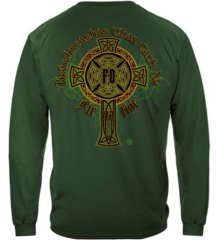 Irish Firefighter Gold Cross
