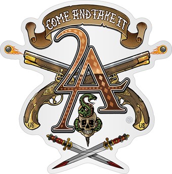 2nd Amendment Come and Take it 2A Vintage Tattoo