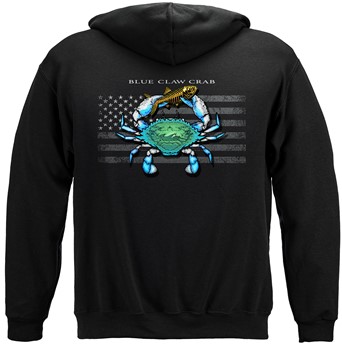 Black Flag Patriotic Blue Crab