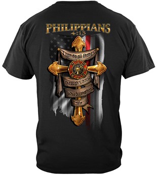 Firefighter Bible Verse Philipians 4: 13 I Can Do all things Thru Christ
