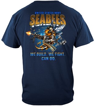 US NAVY USN Sailors Navy SeaBees We Build We Fight Can Do