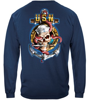 US NAVY USN Sailors Navy Anchor Port Skull and Dagard